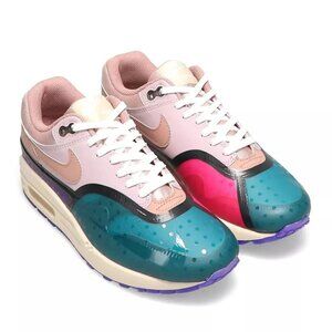 Nike Air Max 1 PRM Plum Fog Fossil Rose Shoes DV2301-501 Womens
